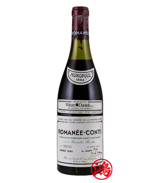 回收1984年 Romanee Conti Domaine de la Romanee Conti羅曼尼康帝紅酒