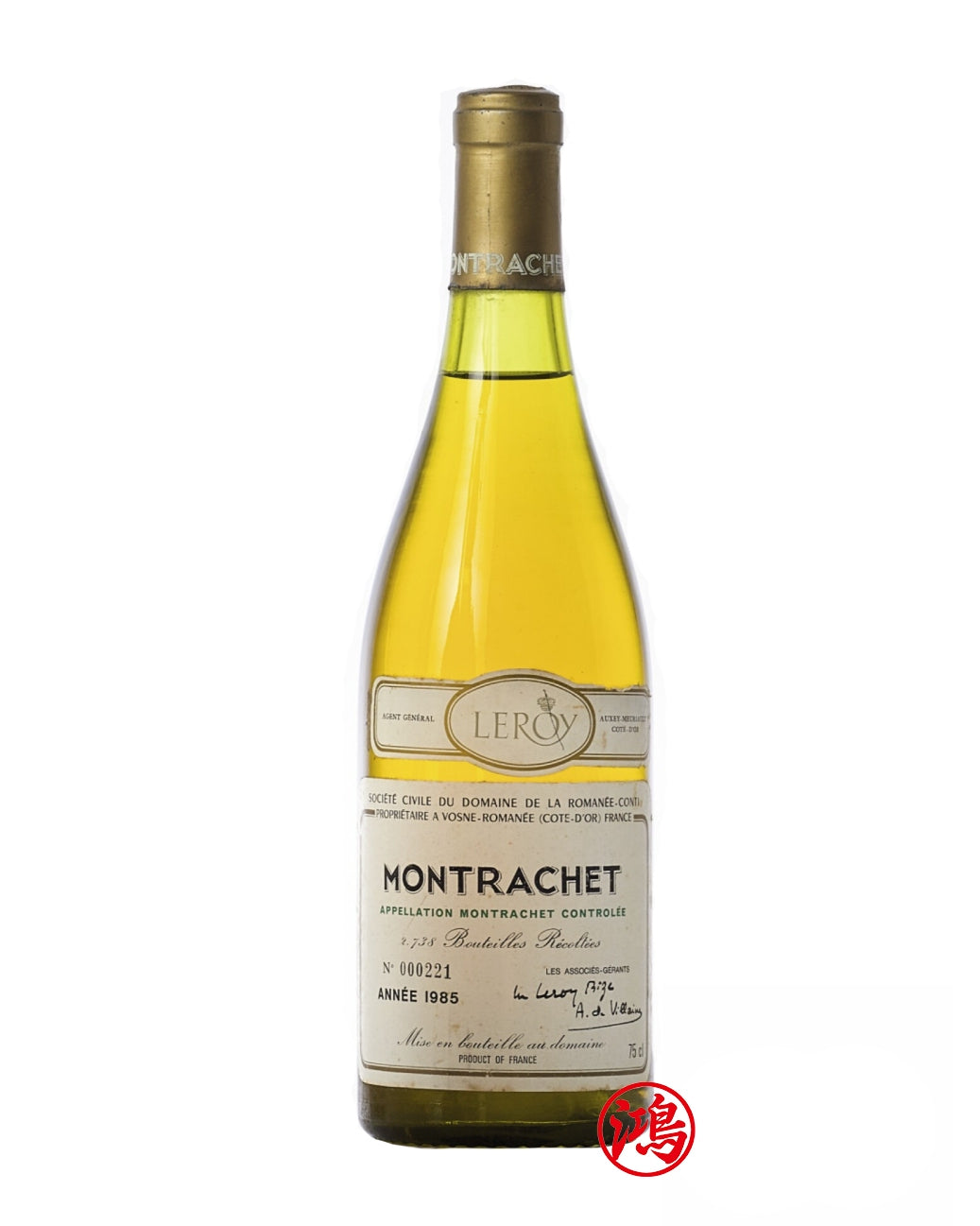 法國名莊葡萄酒回收：收購Montrachet 1985 Domaine de la Romanée-Conti蒙哈榭特級園葡萄酒