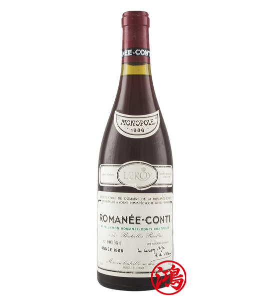 回收1986年 Romanee Conti Domaine de la Romanee Conti 羅曼尼康帝紅酒 年份/價格查詢網