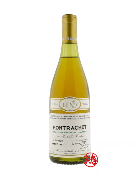 頂級紅酒超高價上門收購 | 回收蒙哈榭葡萄酒Montrachet 1987 Domaine de la Romanée-Conti