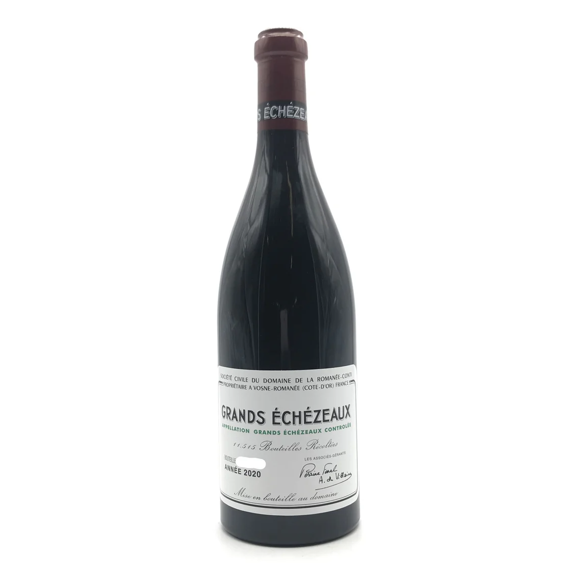 回收Grands Echézeaux 2020 Domaine de la Romanée-Conti 大依瑟索紅酒