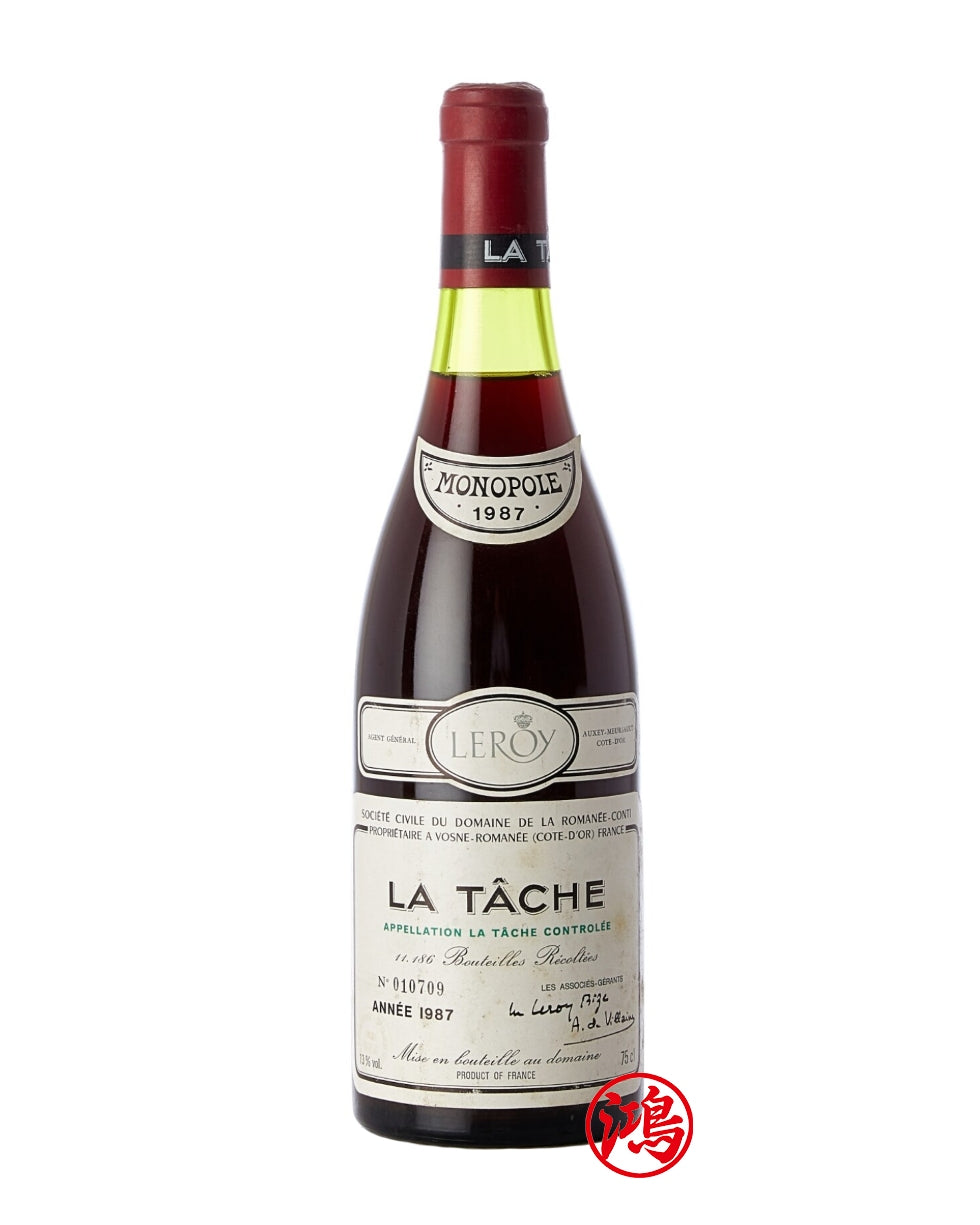 【天鴻商行】高價回收1987 Domaine de la Romanée-Conti La Tâche 拉塔希紅酒 - drc系列紅酒價錢