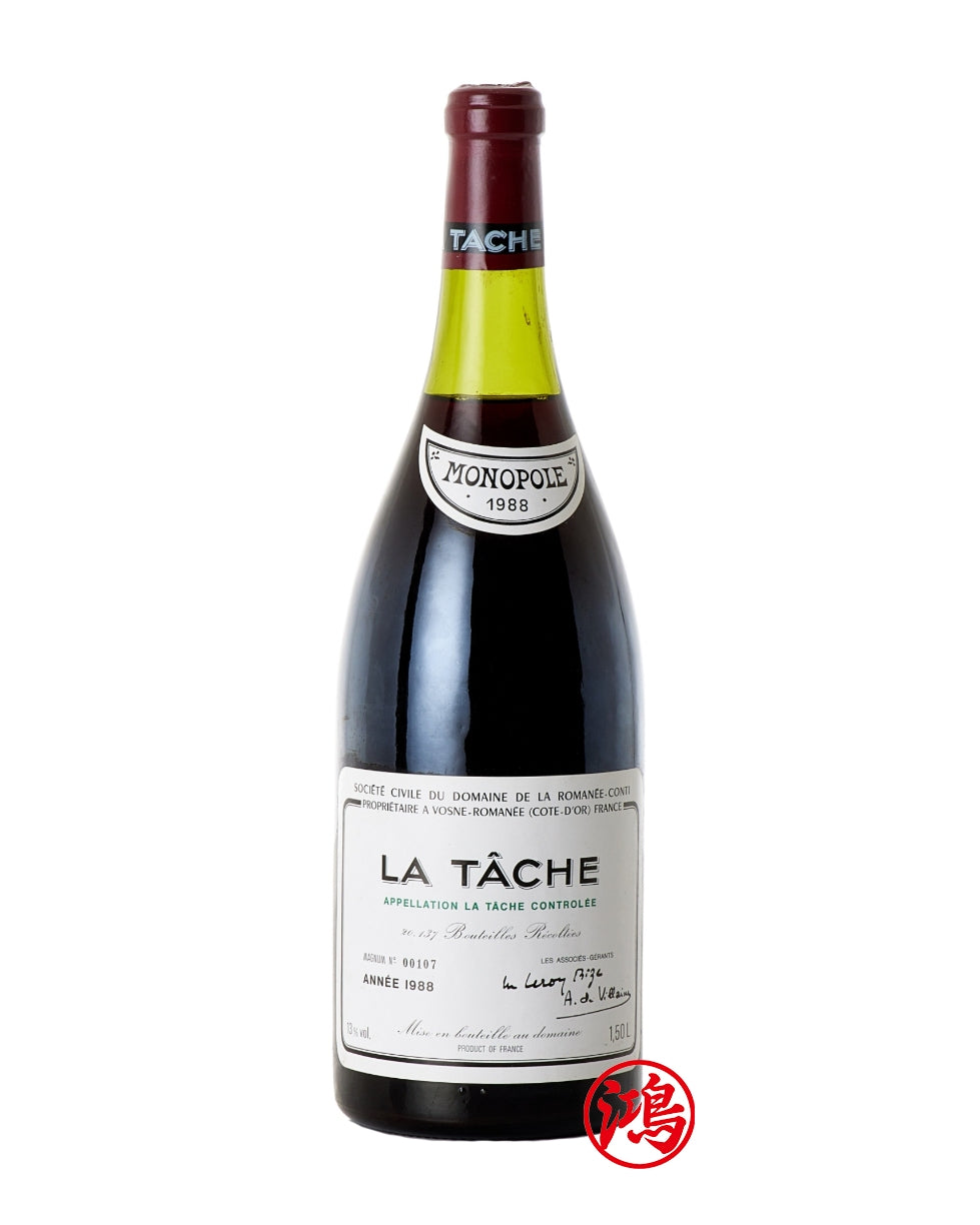 回收1988 Domaine de la Romanée-Conti La Tâche 拉塔希紅酒 | 名貴紅酒上門回收