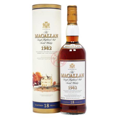 麥卡倫18年 圓瓶 莊園 雪莉桶 MACALLAN 18YO 1982 威士忌麥卡倫 紫色麥卡倫 麥卡倫n6   select oak價格