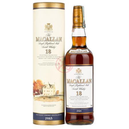 麥卡倫18年 圓瓶 莊園 雪莉桶 MACALLAN 18YO 1985 回收 收購威士忌 香港威士忌 威士忌價格咨詢 whisky威士忌