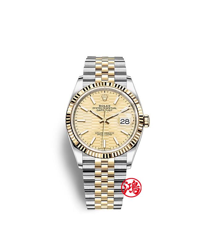 Rolex DATEJUST 36 M126233-0039（勞力士黃金及豪式鋼）